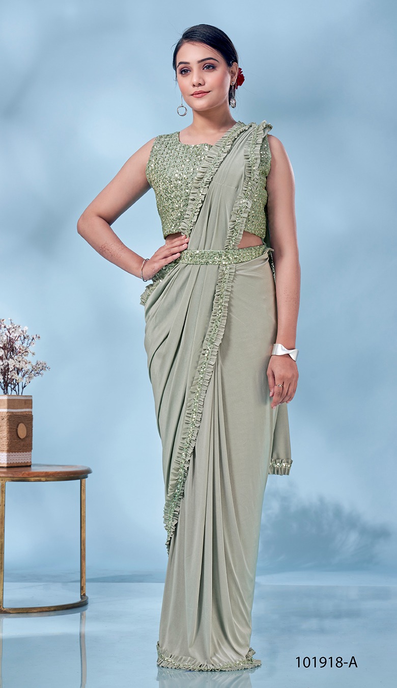 amoha trendz d no 101918 imported fabrics catchy look saree catalog