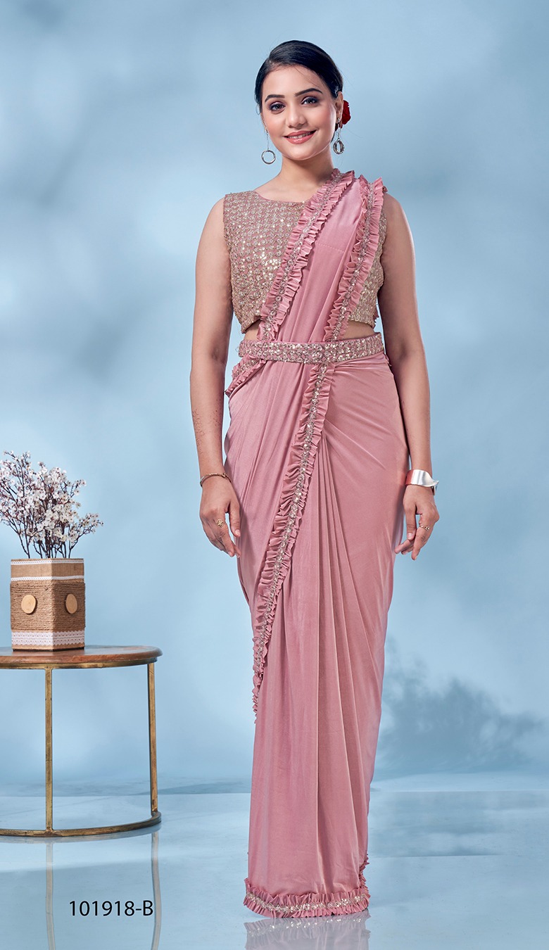 amoha trendz d no 101918 imported fabrics catchy look saree catalog