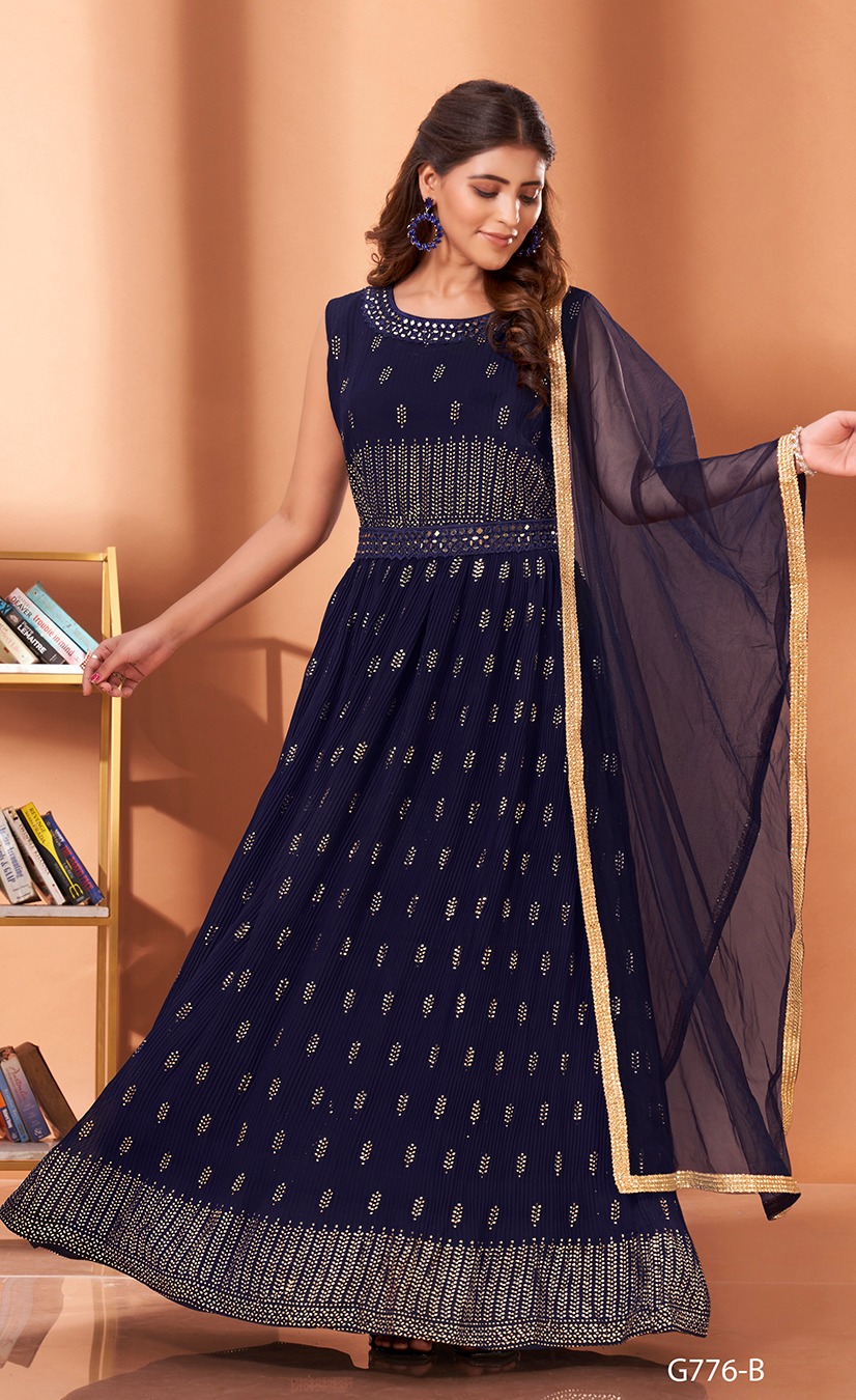 amoha trendz d no g776 georgette attrective look lehngha catalog