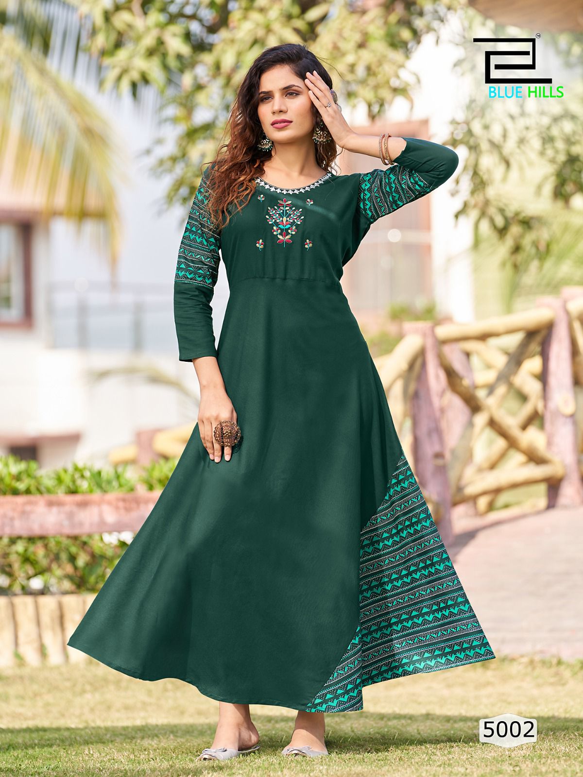 Blu hills Lahariya vol 5 rayon decent  look kurti catalog