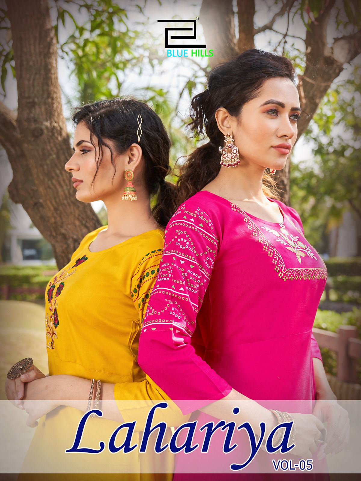 Blu hills Lahariya vol 5 rayon decent  look kurti catalog