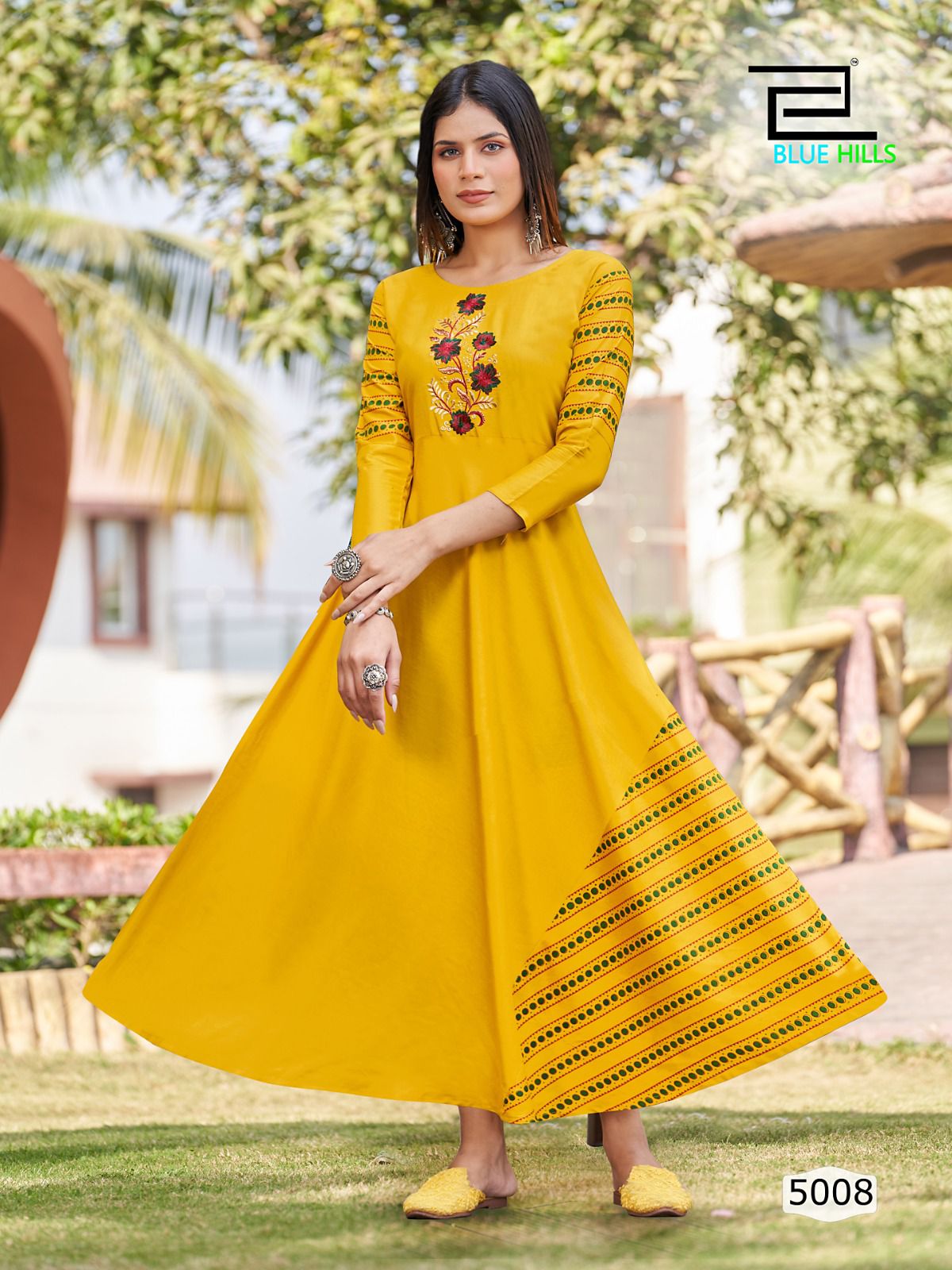 Blu hills Lahariya vol 5 rayon decent  look kurti catalog