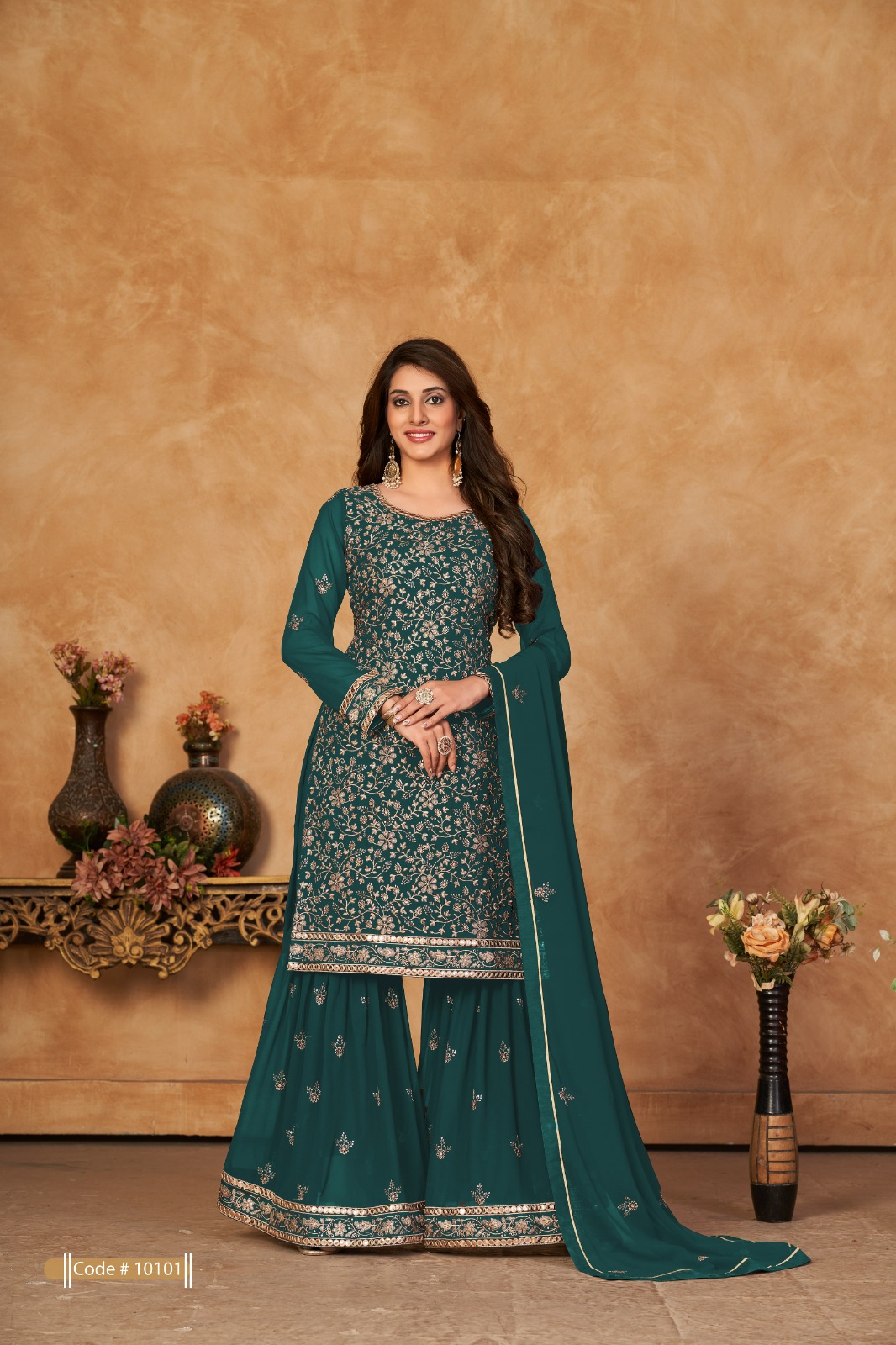 dani Anjubaa Vol 10 georgette catchy look salwar suit catalog