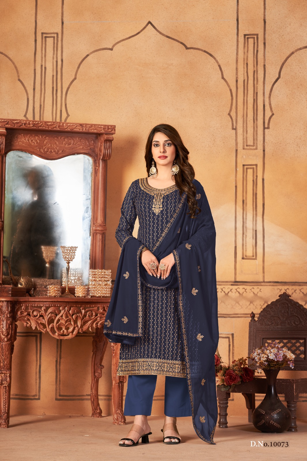 dani Anjubaa Vol 7 georgtte Regal look salwar suit catalog