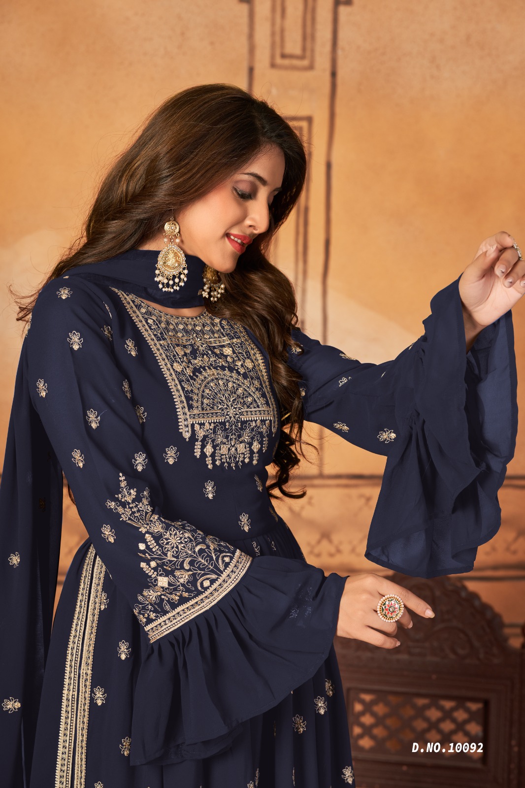 dani Anjubaa Vol 9 georgette catchy look salwar suit catalog