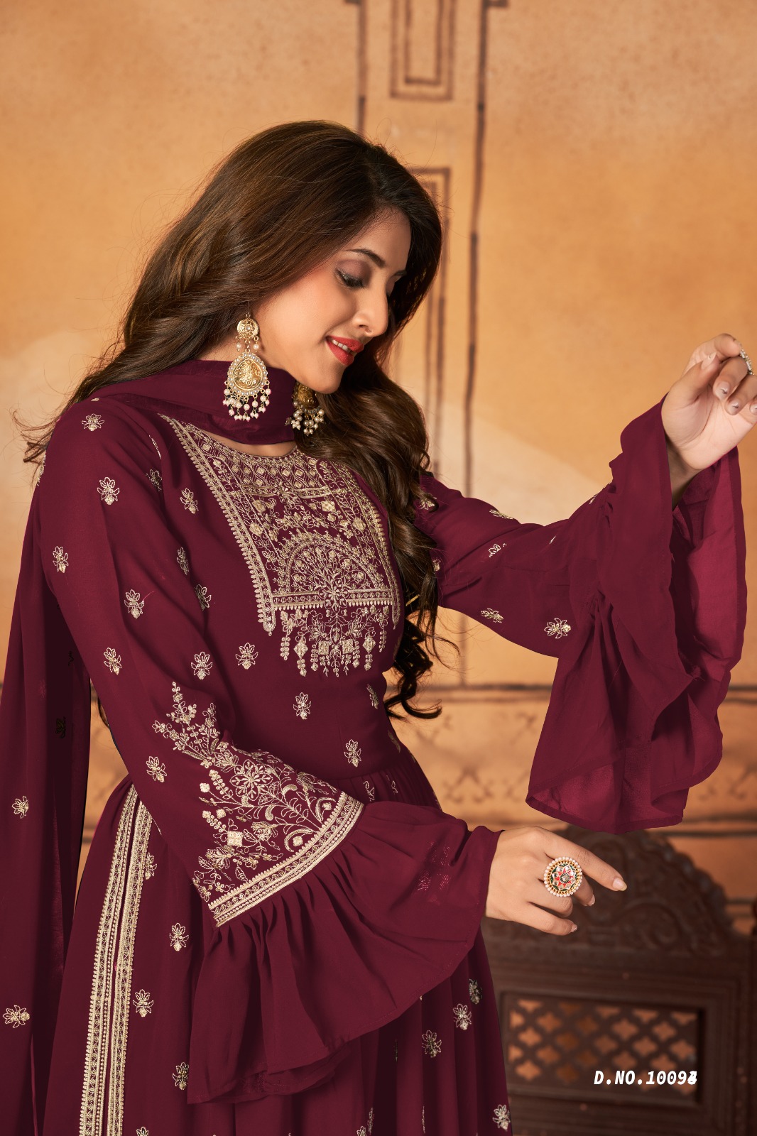 dani Anjubaa Vol 9 georgette catchy look salwar suit catalog