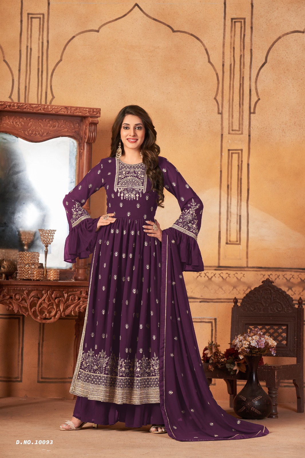 dani Anjubaa Vol 9 georgette catchy look salwar suit catalog