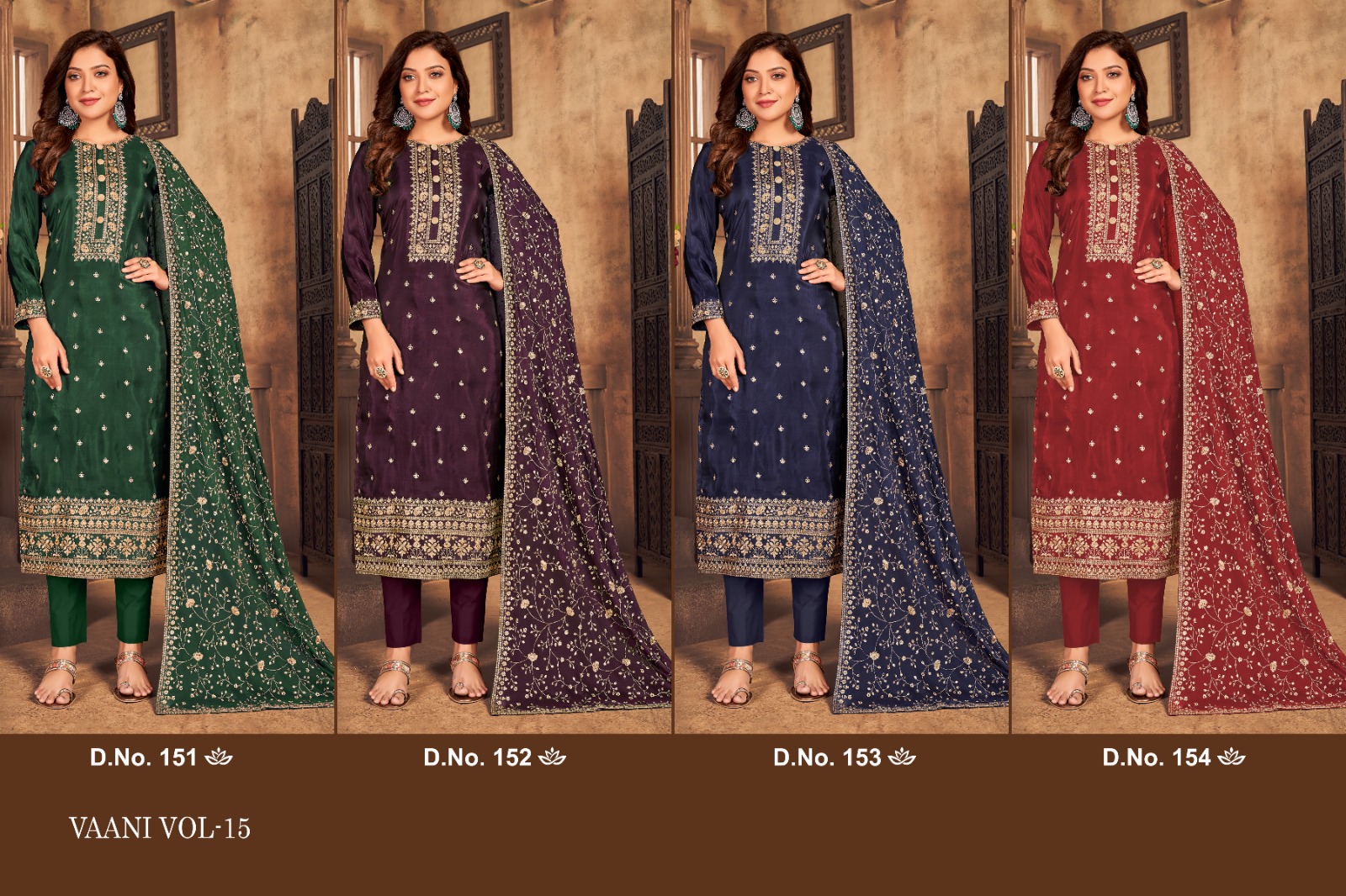 dani vaani vol 15 viscose asstonishing look salwar suit catalog