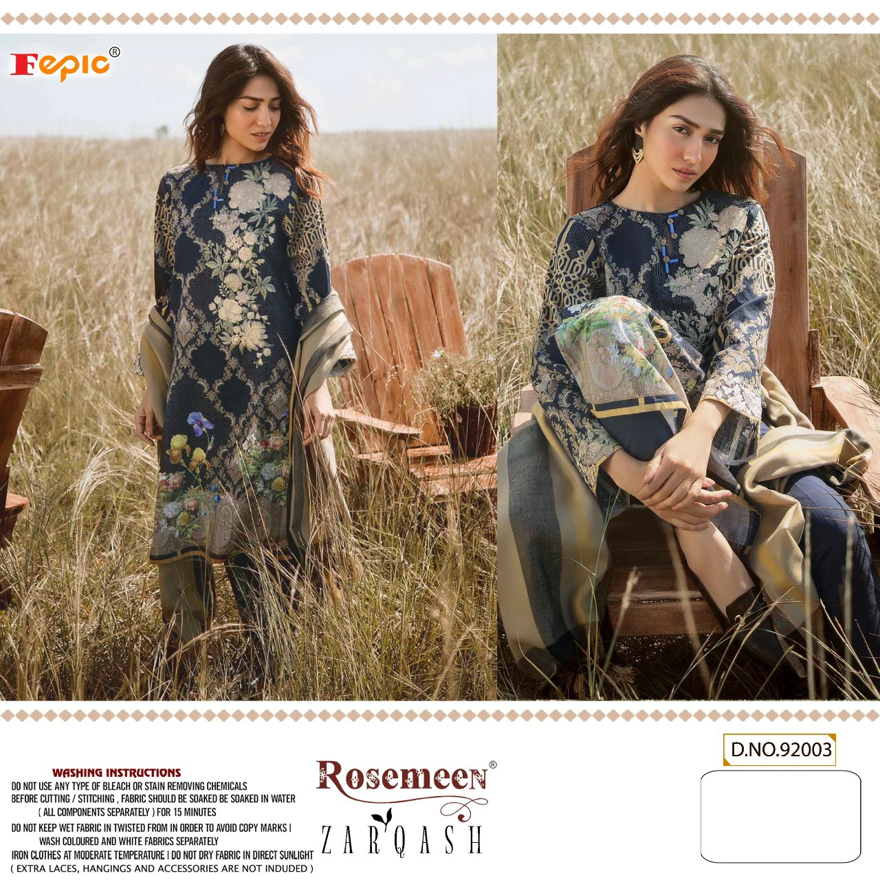 fepic rosemeen zarqash cotton astonishing look salwar suit catalog