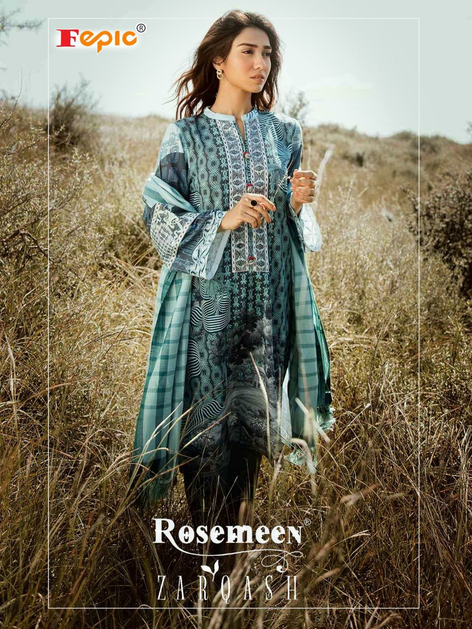 fepic rosemeen zarqash cotton astonishing look salwar suit catalog