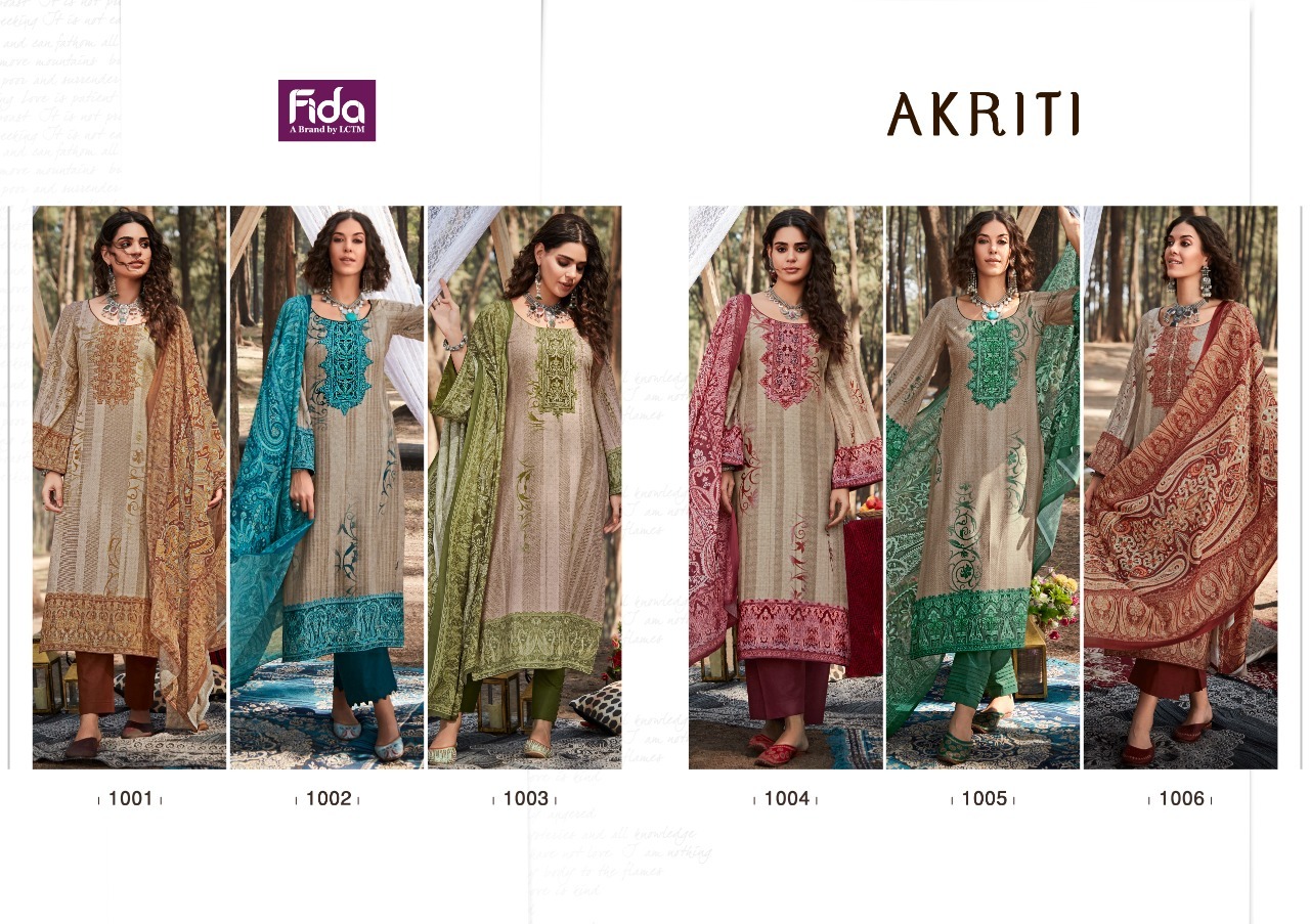 fida akriti cotton elegant salwar suit catalog