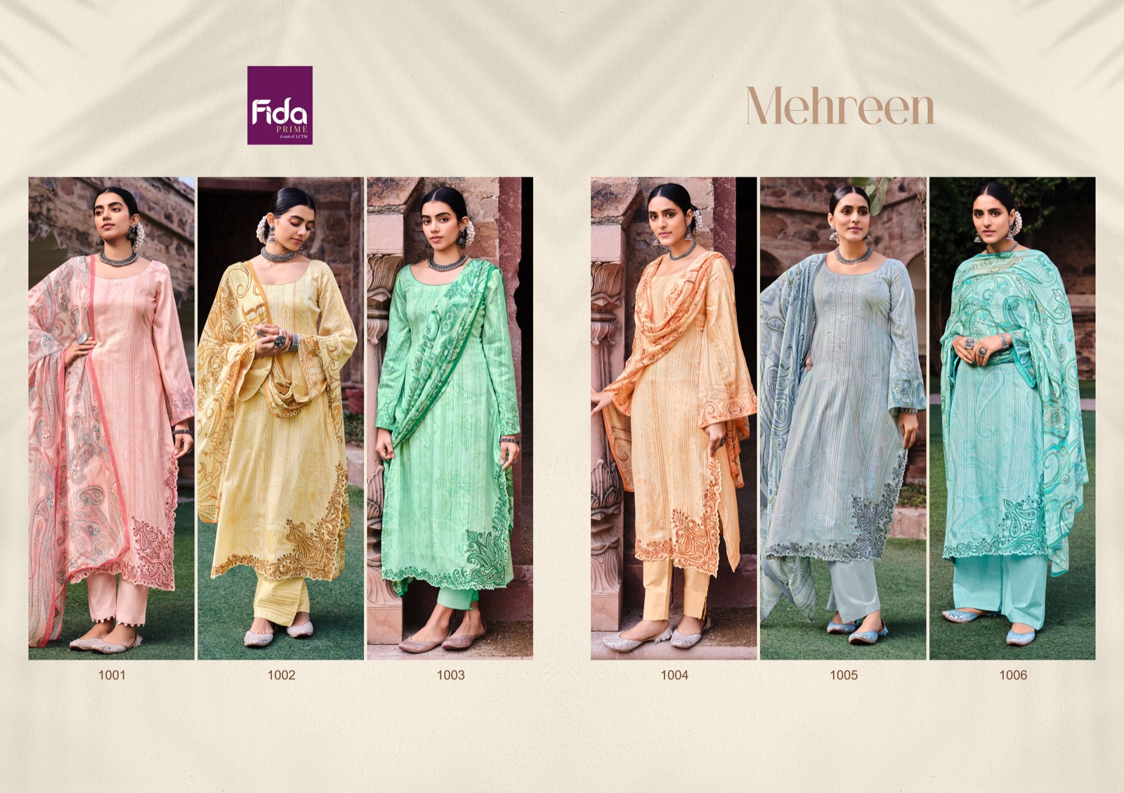 fida mehreen satin elegant salwar suit catalog