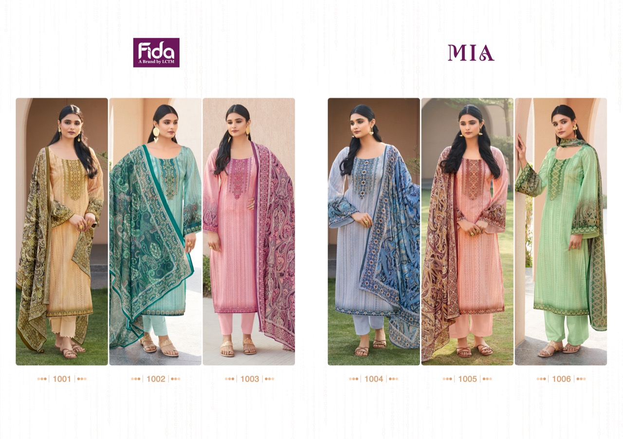 fida mia cotton regal look salwar suit catalog