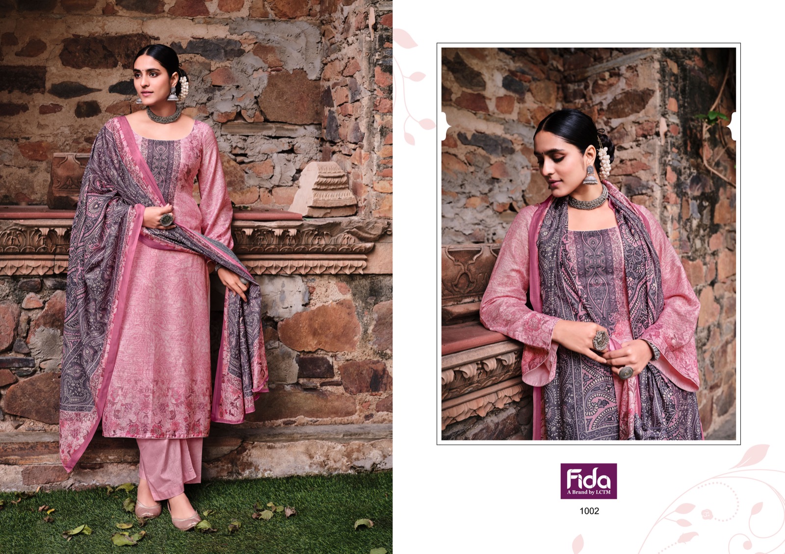 fida paisley linen regal look salwar suit catalog