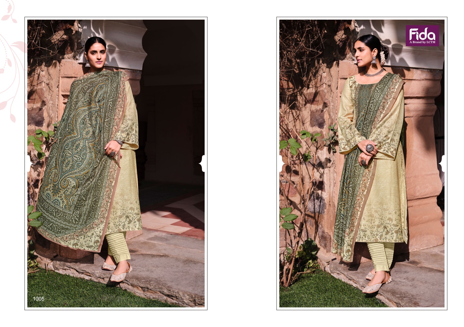 fida paisley linen regal look salwar suit catalog