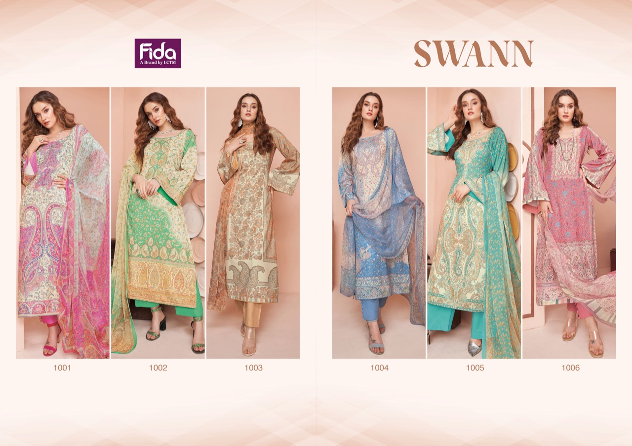 fida swann cotton ecxlusive print salwar suit catalog