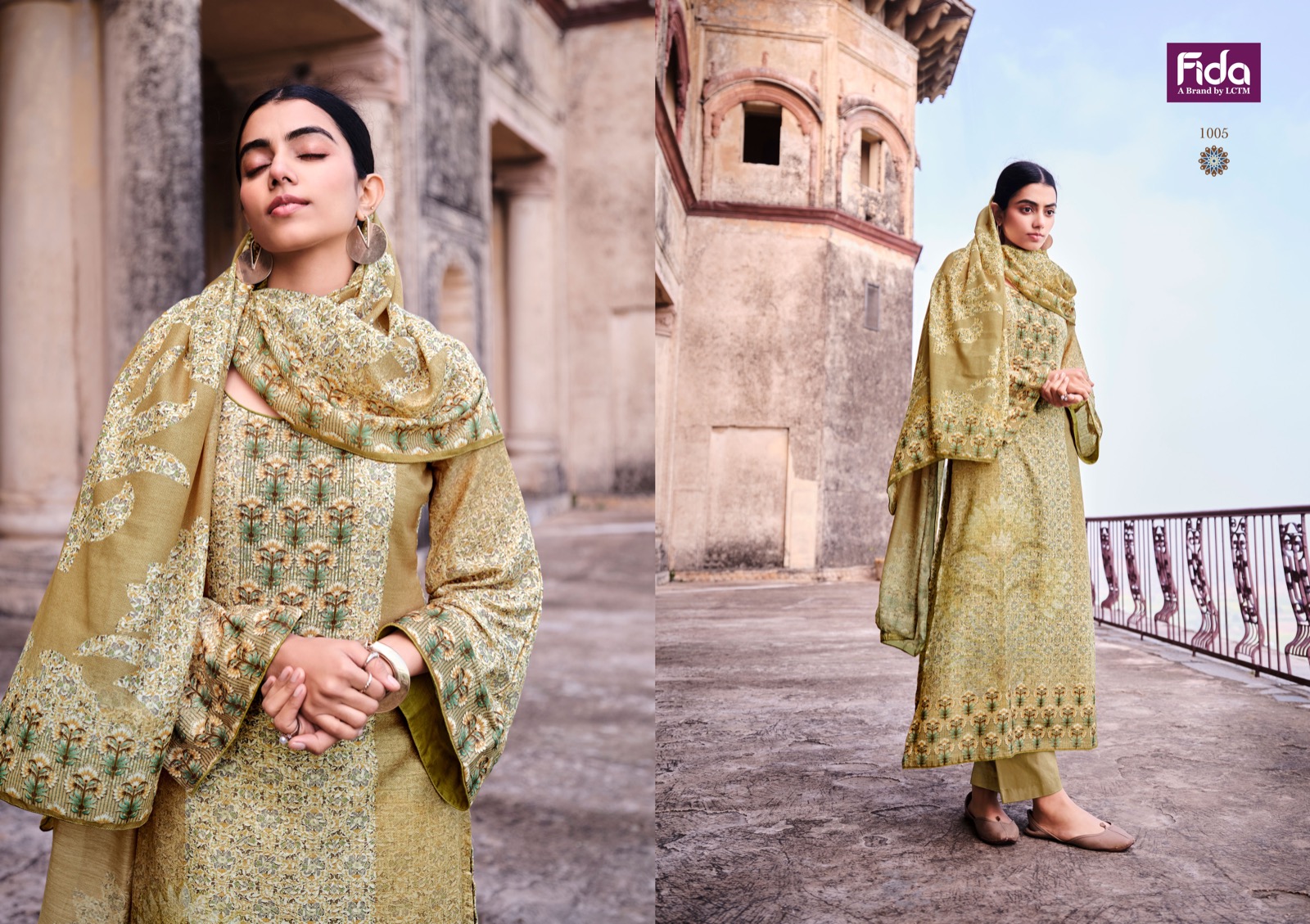 fida zhanna cotton linen innovative look salwar suit catalog