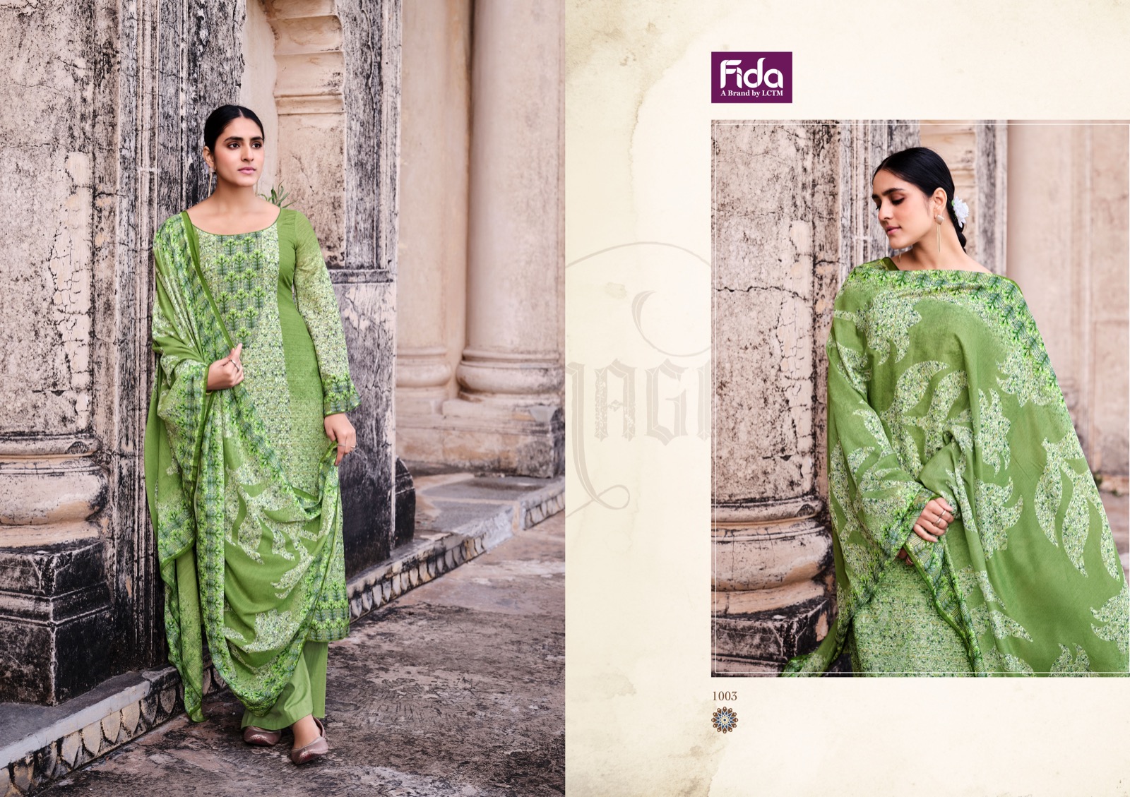 fida zhanna cotton linen innovative look salwar suit catalog