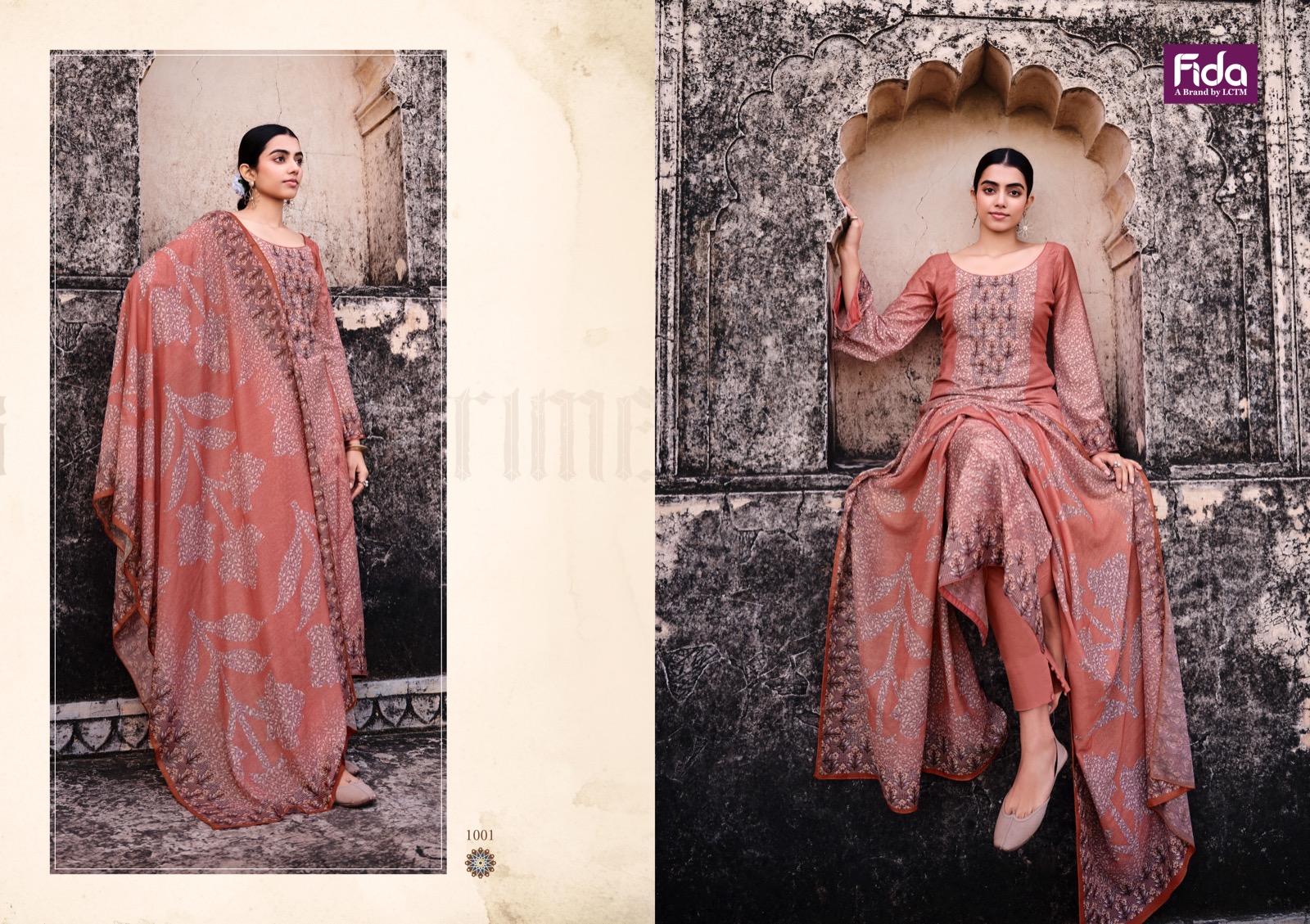 fida zhanna cotton linen innovative look salwar suit catalog