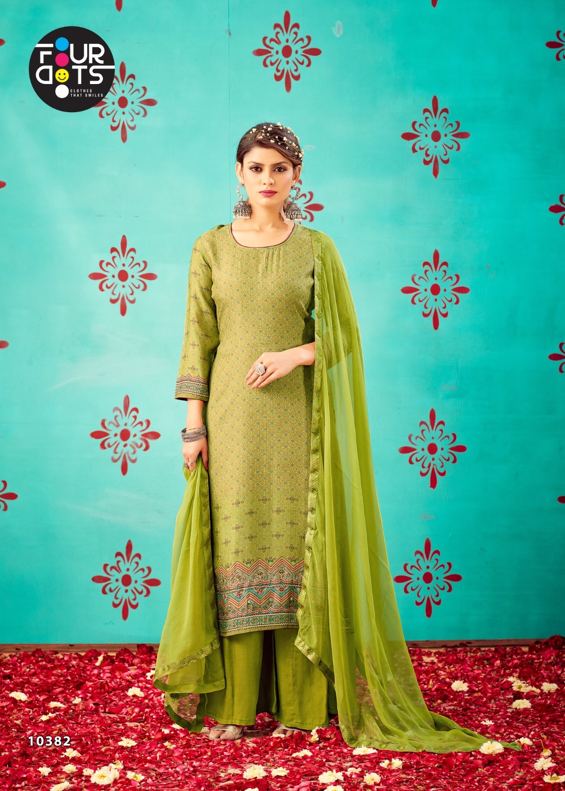 fourdots falguni muslin gorgeous look salwar suit catalog