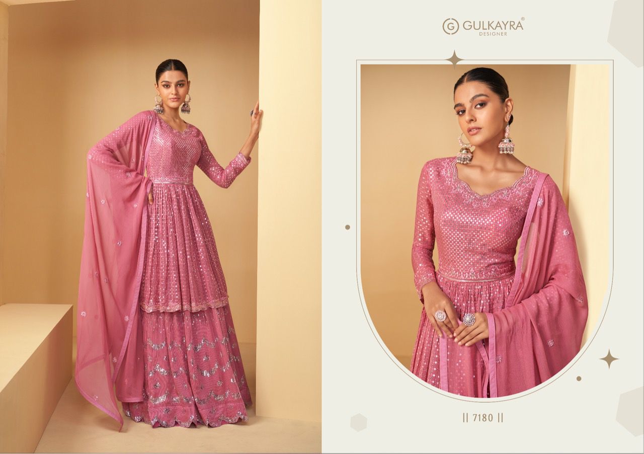 gulkayra designer imlie georgette gorgeous look salwar suit catalog