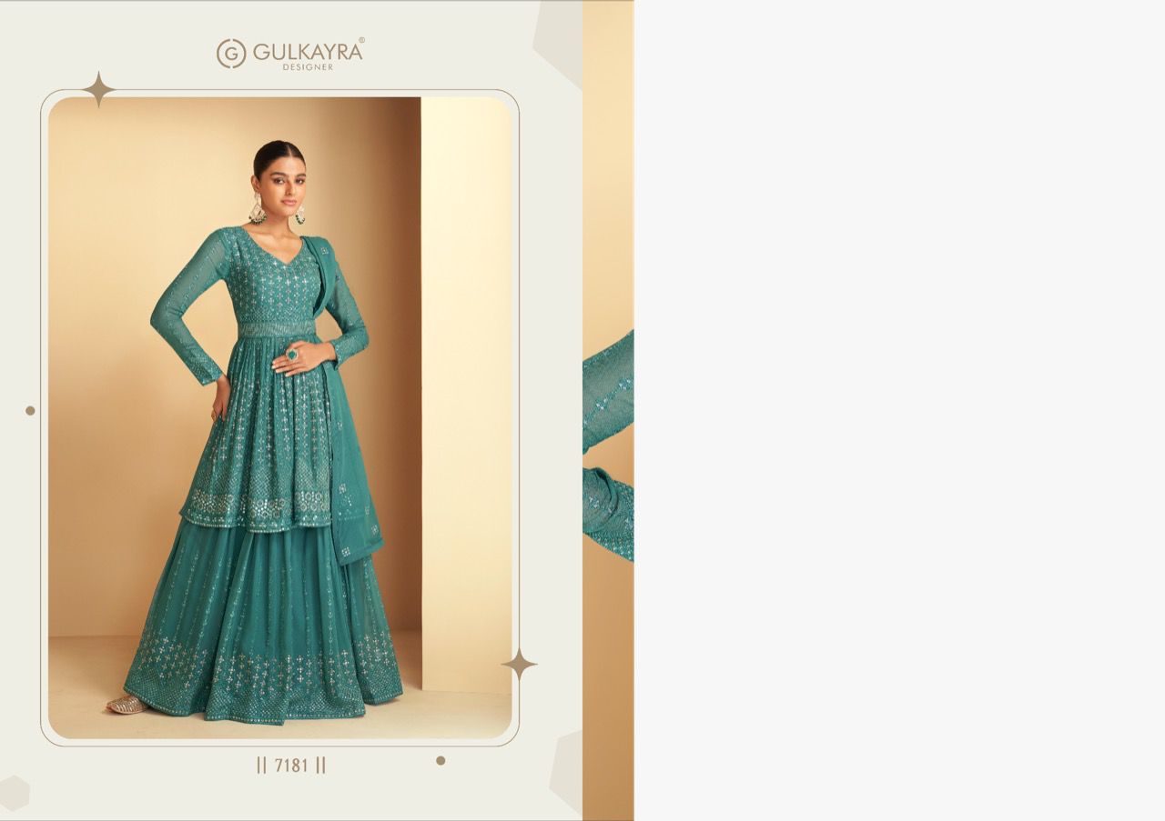 gulkayra designer imlie georgette gorgeous look salwar suit catalog