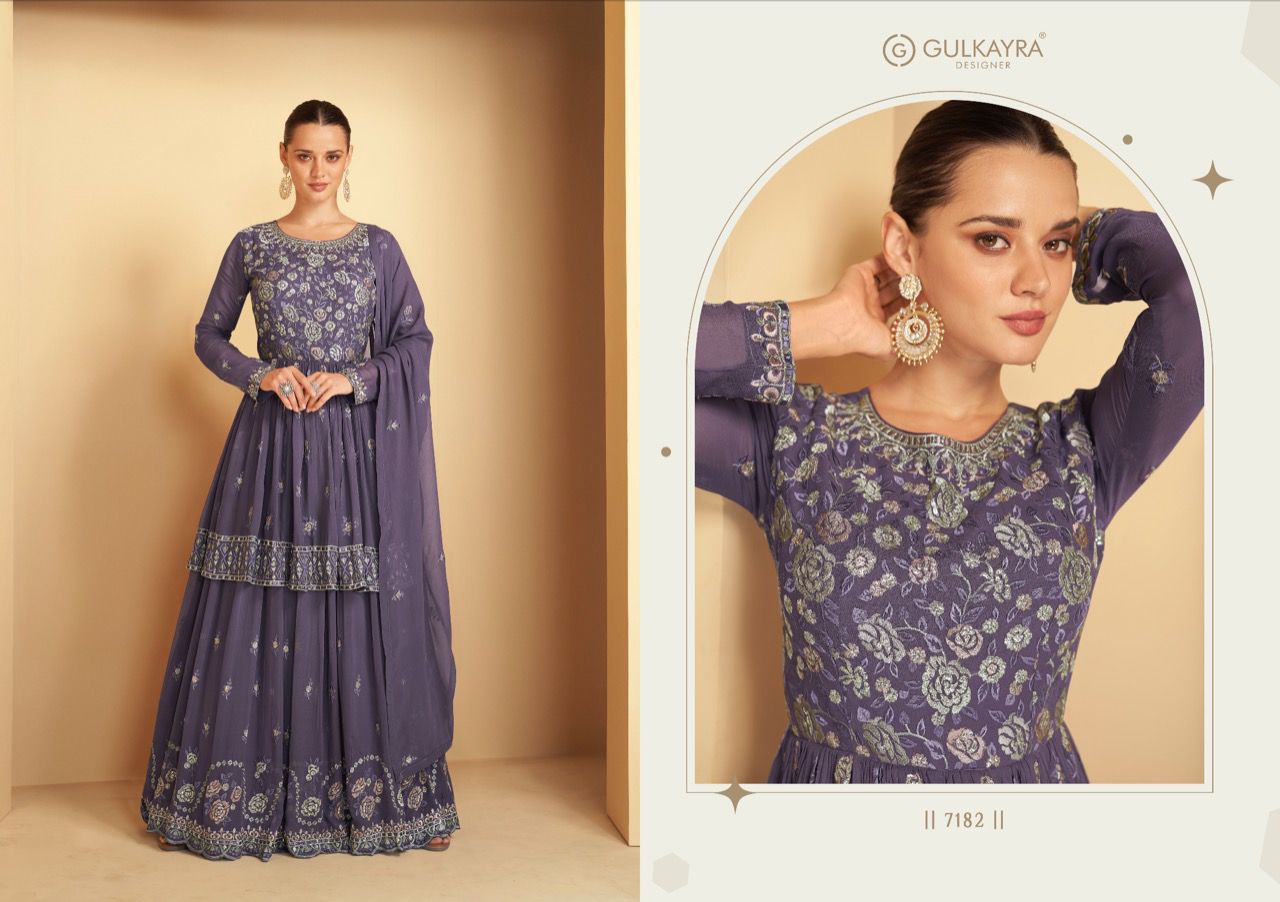 gulkayra designer imlie georgette gorgeous look salwar suit catalog