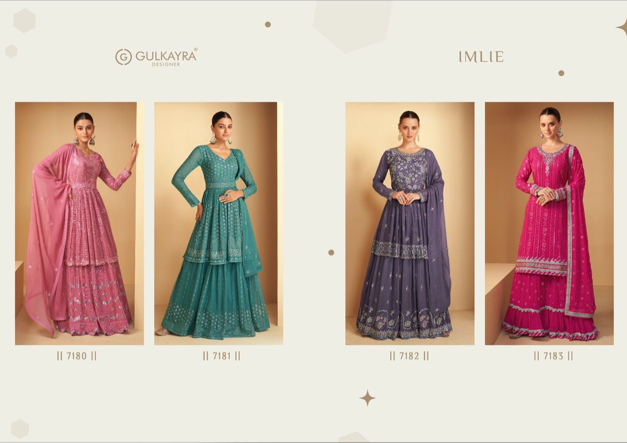 gulkayra designer imlie georgette gorgeous look salwar suit catalog