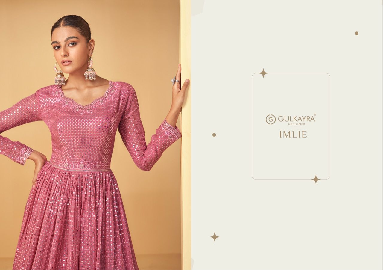 gulkayra designer imlie georgette gorgeous look salwar suit catalog