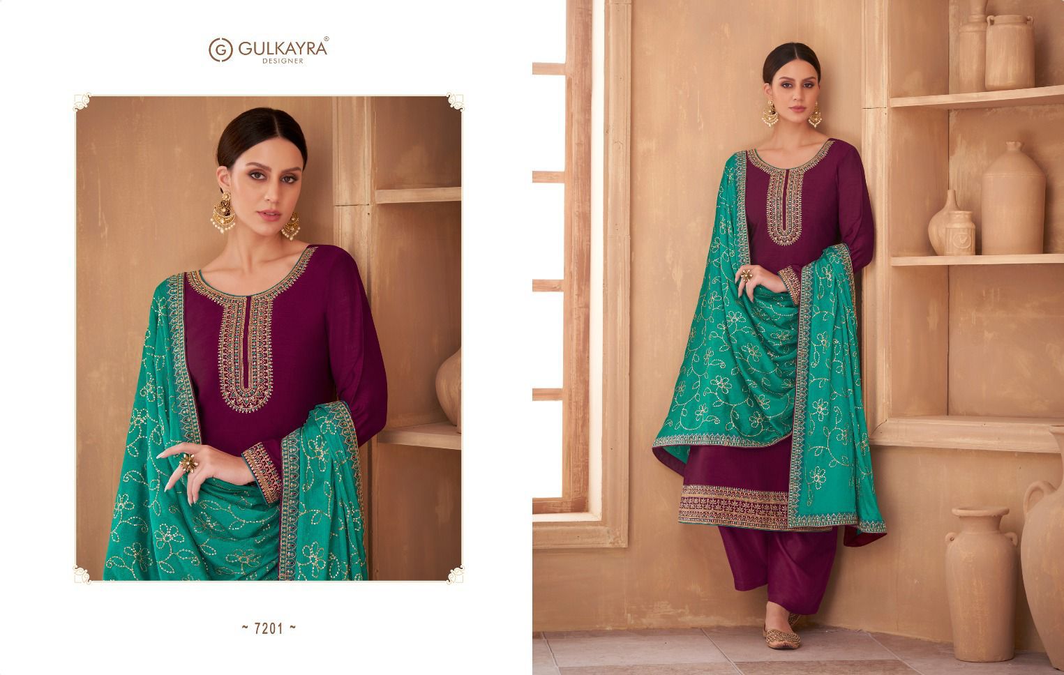 gulkayra designer nayan vichitra silk grace ful look salwar suit catalog