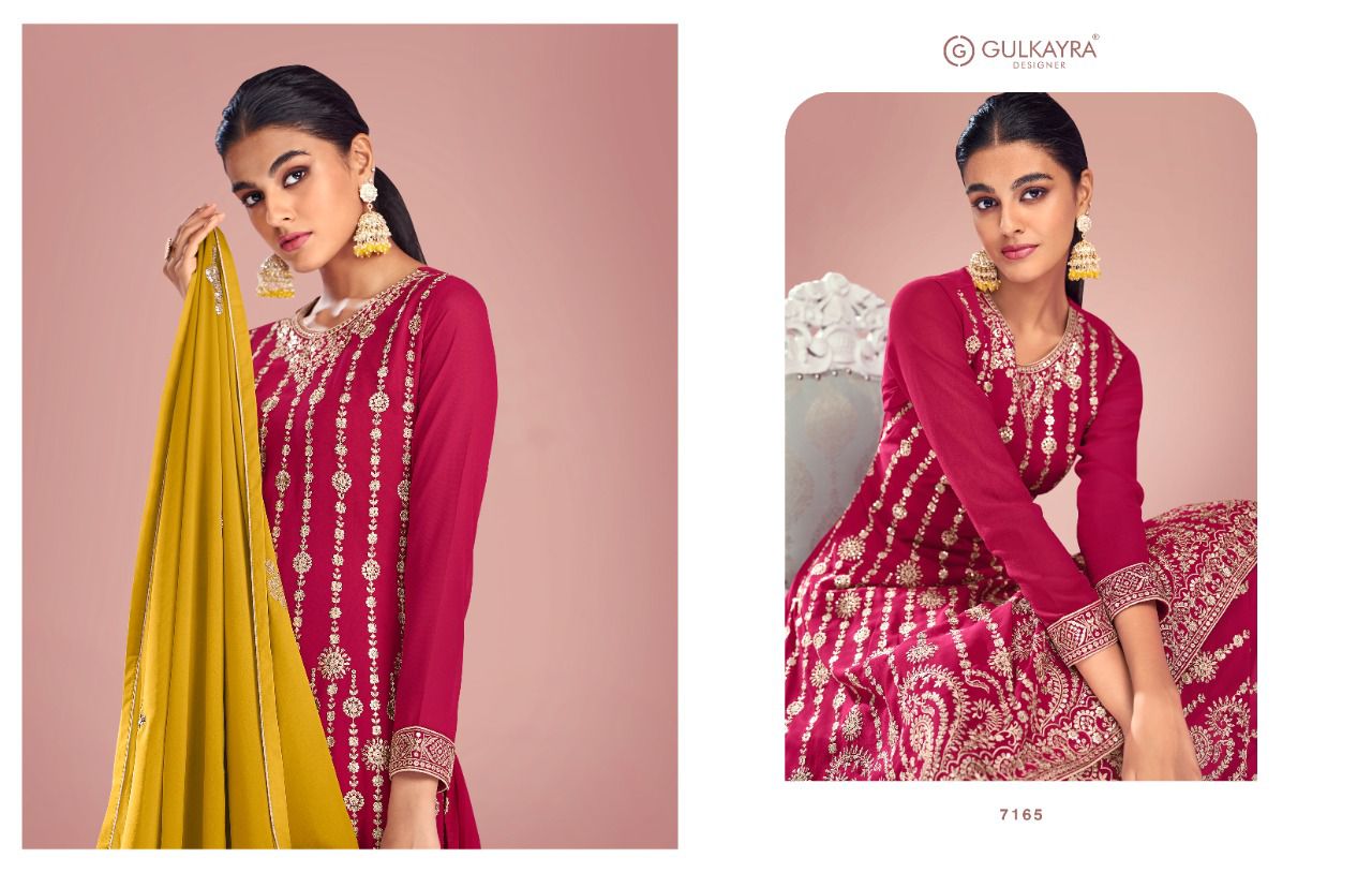 gulkayra designer sitara georgette festive look salwar suit catalog