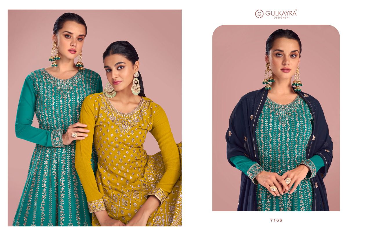 gulkayra designer sitara georgette festive look salwar suit catalog