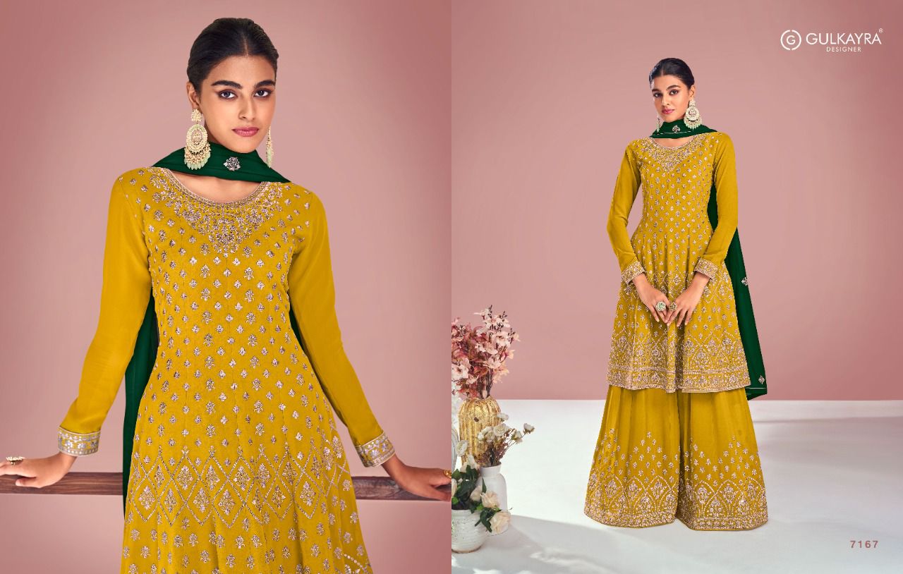 gulkayra designer sitara georgette festive look salwar suit catalog