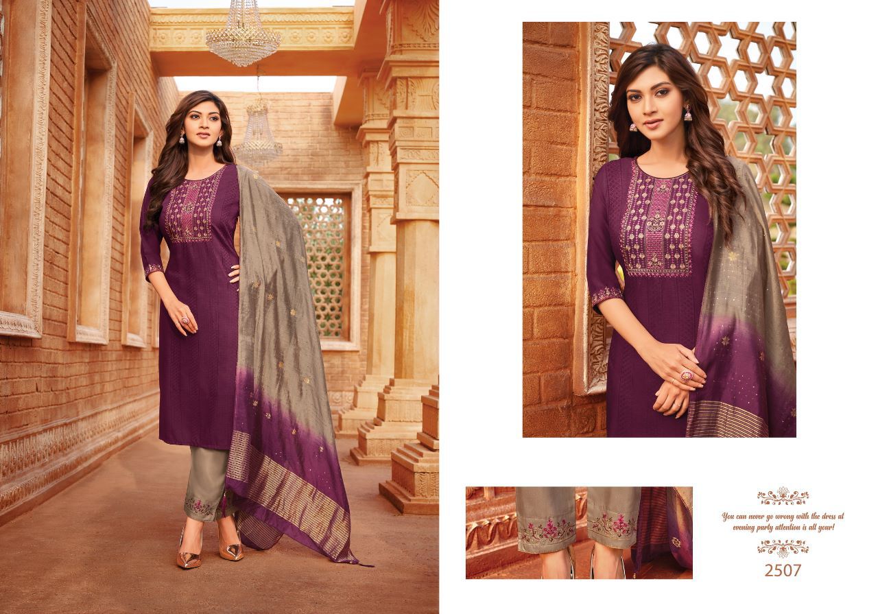 hariyaali srivalli vol 4 viscose attrrctive look kurti pant with dupatta catalog