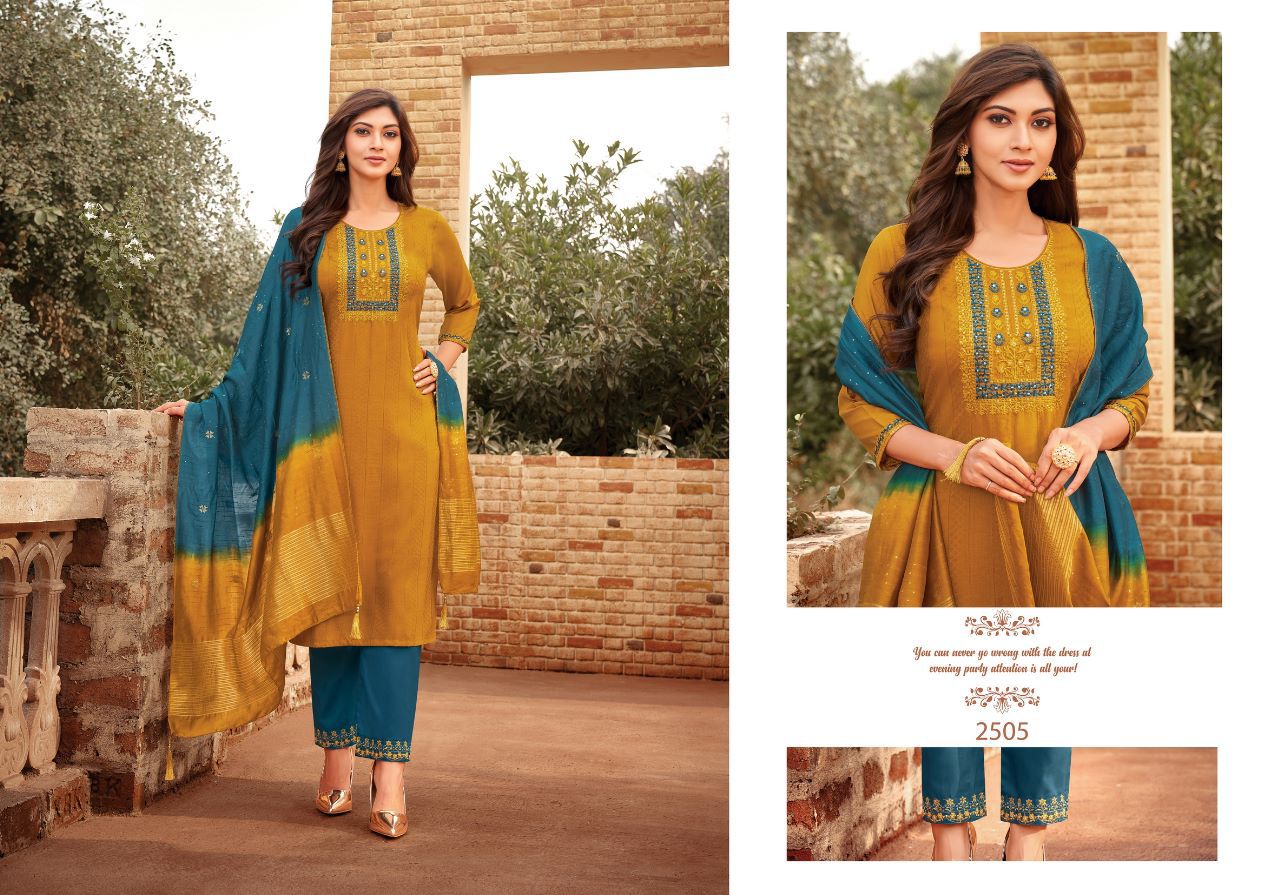 hariyaali srivalli vol 4 viscose attrrctive look kurti pant with dupatta catalog