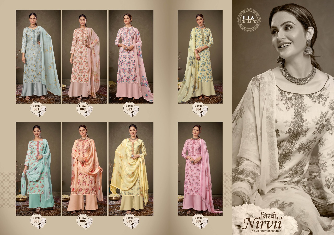 harshit fashion nirvii zam regal look salwar suit catalog