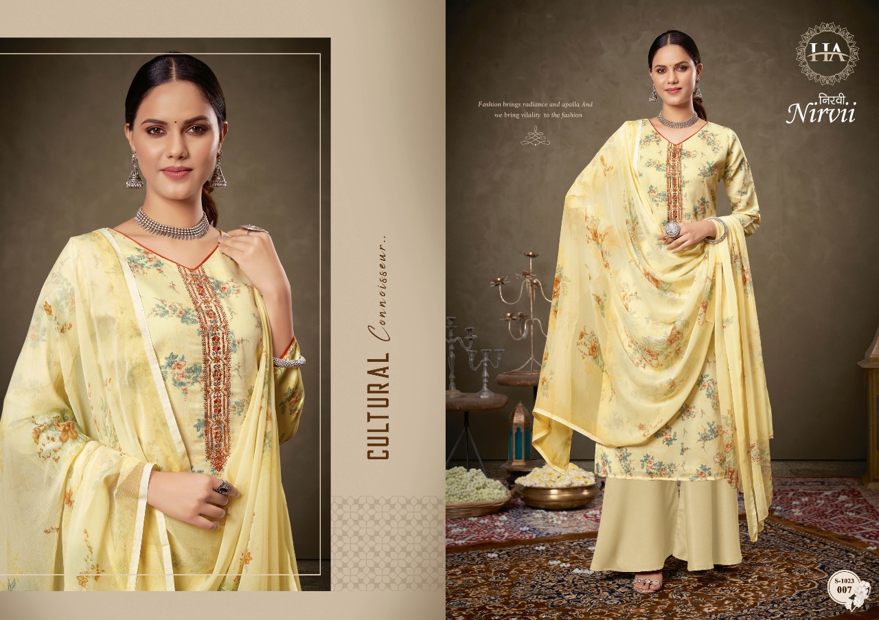 harshit fashion nirvii zam regal look salwar suit catalog