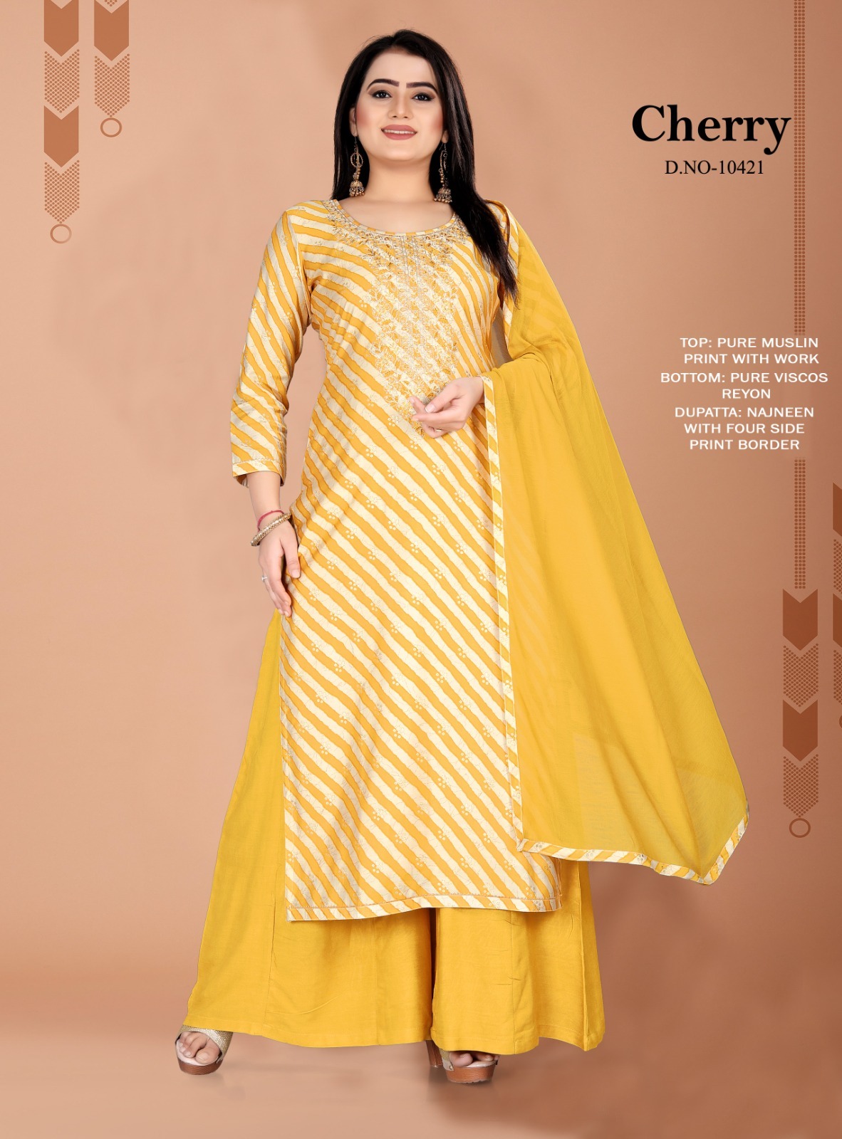 kalarang cherry muslin elegant salwar suit catalog