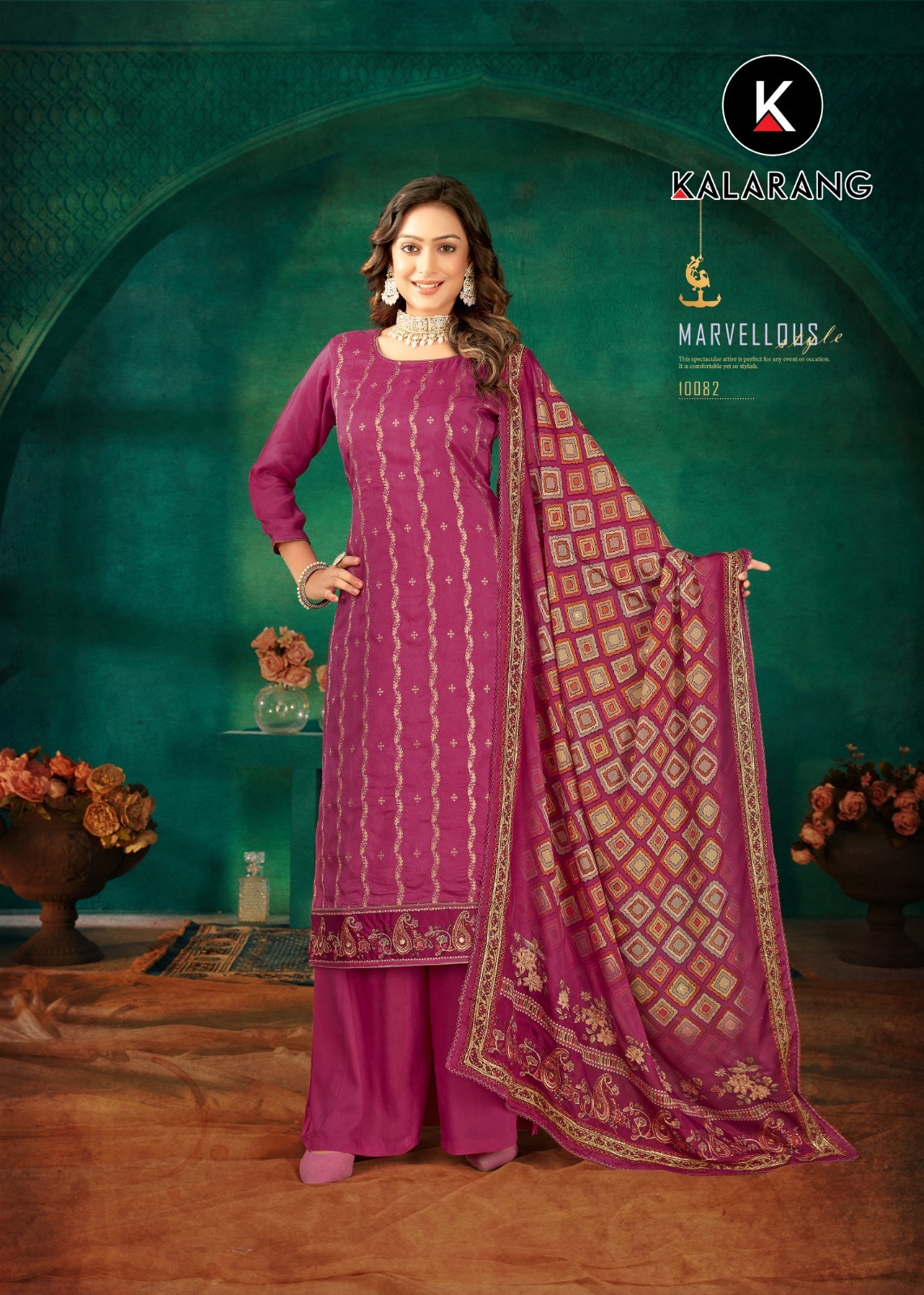 kalarang nirali russian Dola Jacquard gorgeous look salwar suit catalog