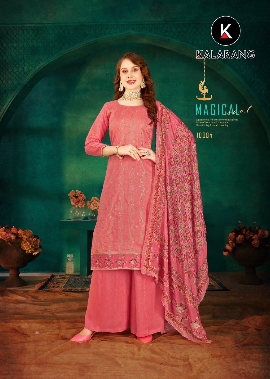 kalarang nirali russian Dola Jacquard gorgeous look salwar suit catalog