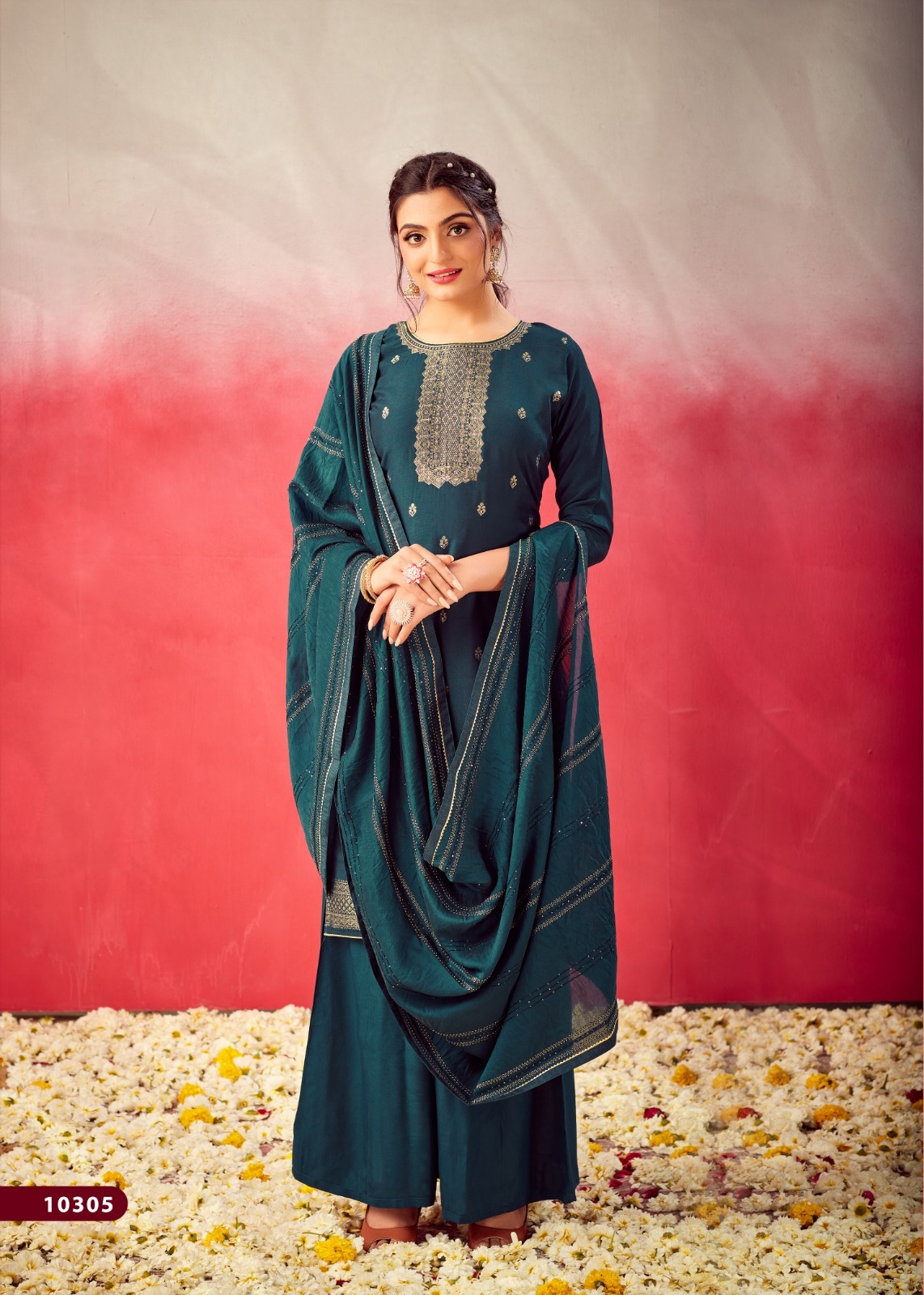 kalarang suhashini muslin regal look salwar suit catalog