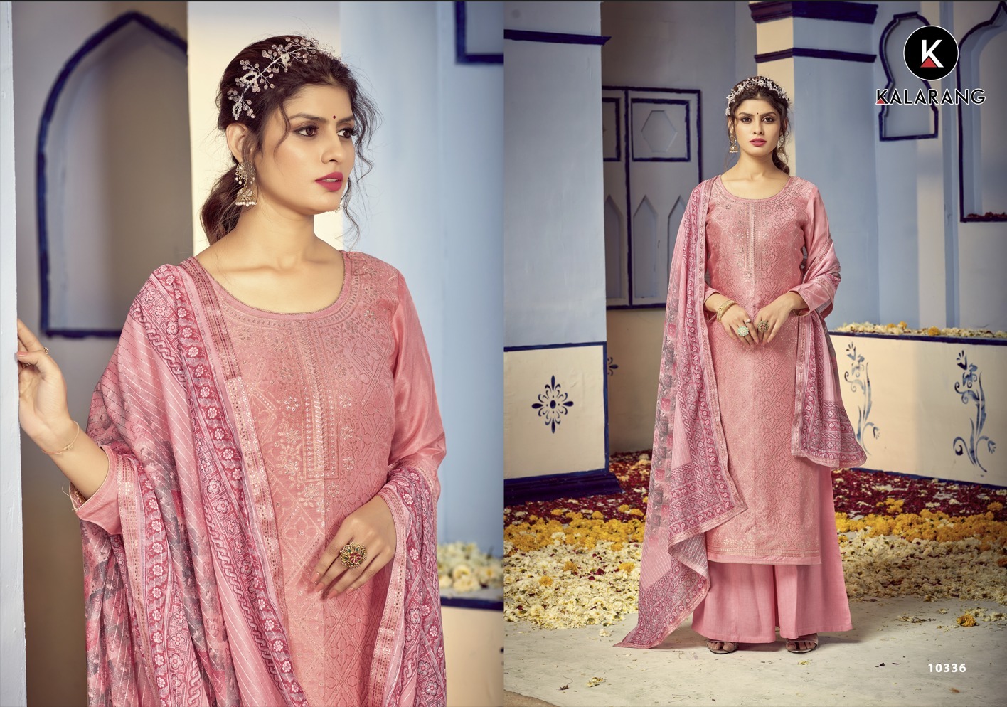 kalarang veena muslin attractive look salwar suit catalog