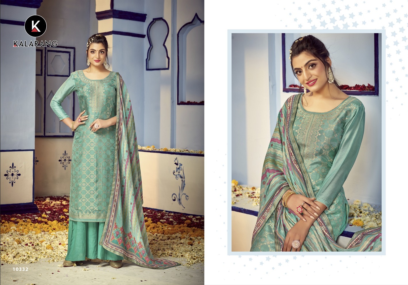 kalarang veena muslin attractive look salwar suit catalog