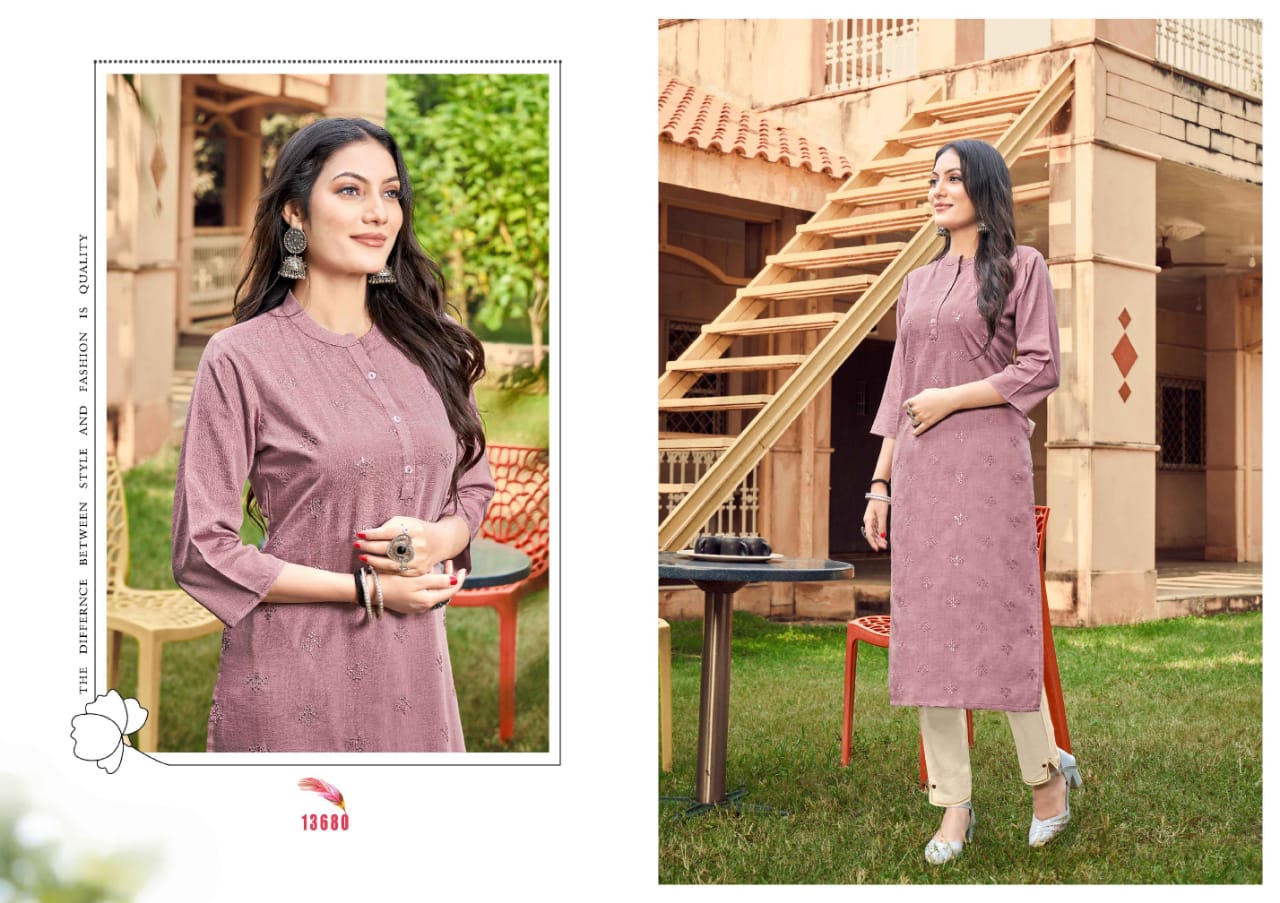 kalaroop by kajree Ladlee vol 3 italian rayon attractive look kurti catalog