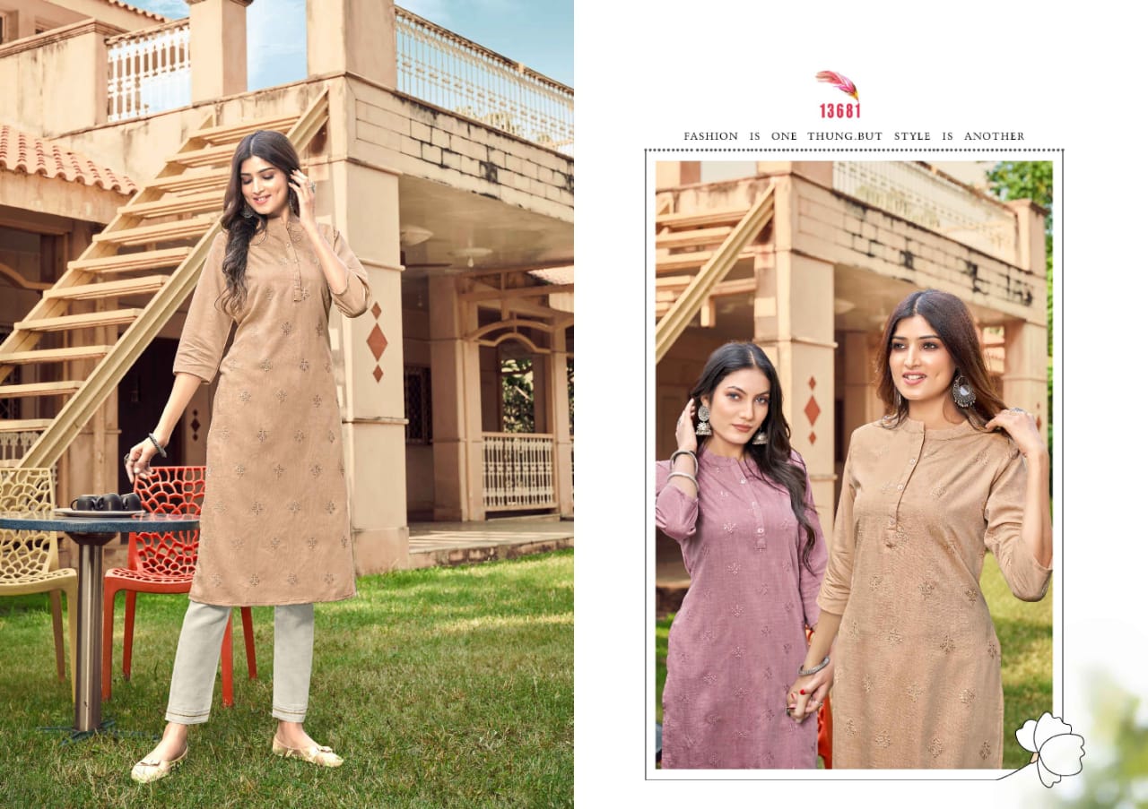 kalaroop by kajree Ladlee vol 3 italian rayon attractive look kurti catalog