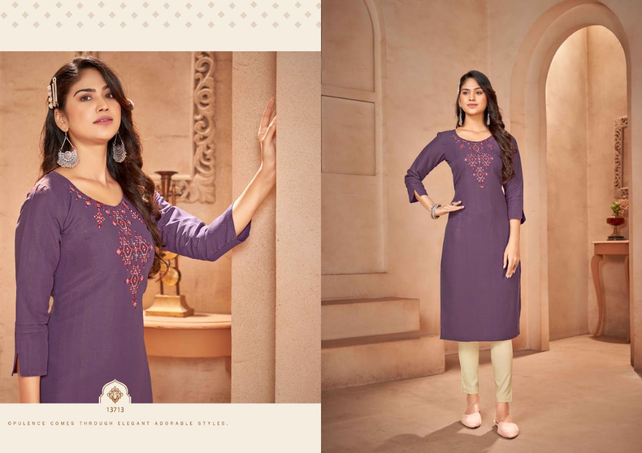 kalaroop by kajree lily vol 23 rayon elegant kurti catalog