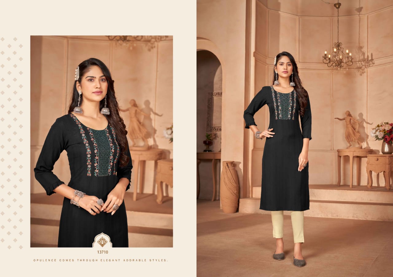 kalaroop by kajree lily vol 23 rayon elegant kurti catalog