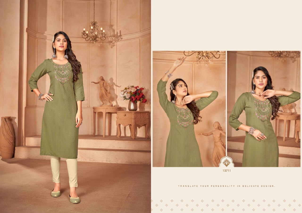 kalaroop by kajree lily vol 23 rayon elegant kurti catalog