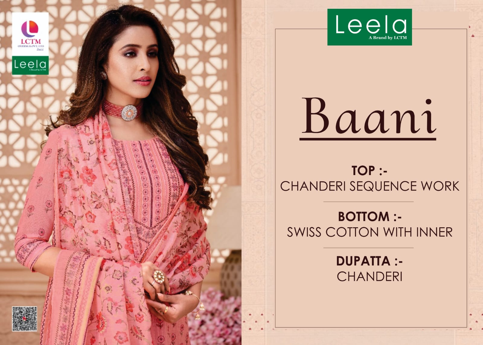 leela baani chanderi festive look salwar suit catalog