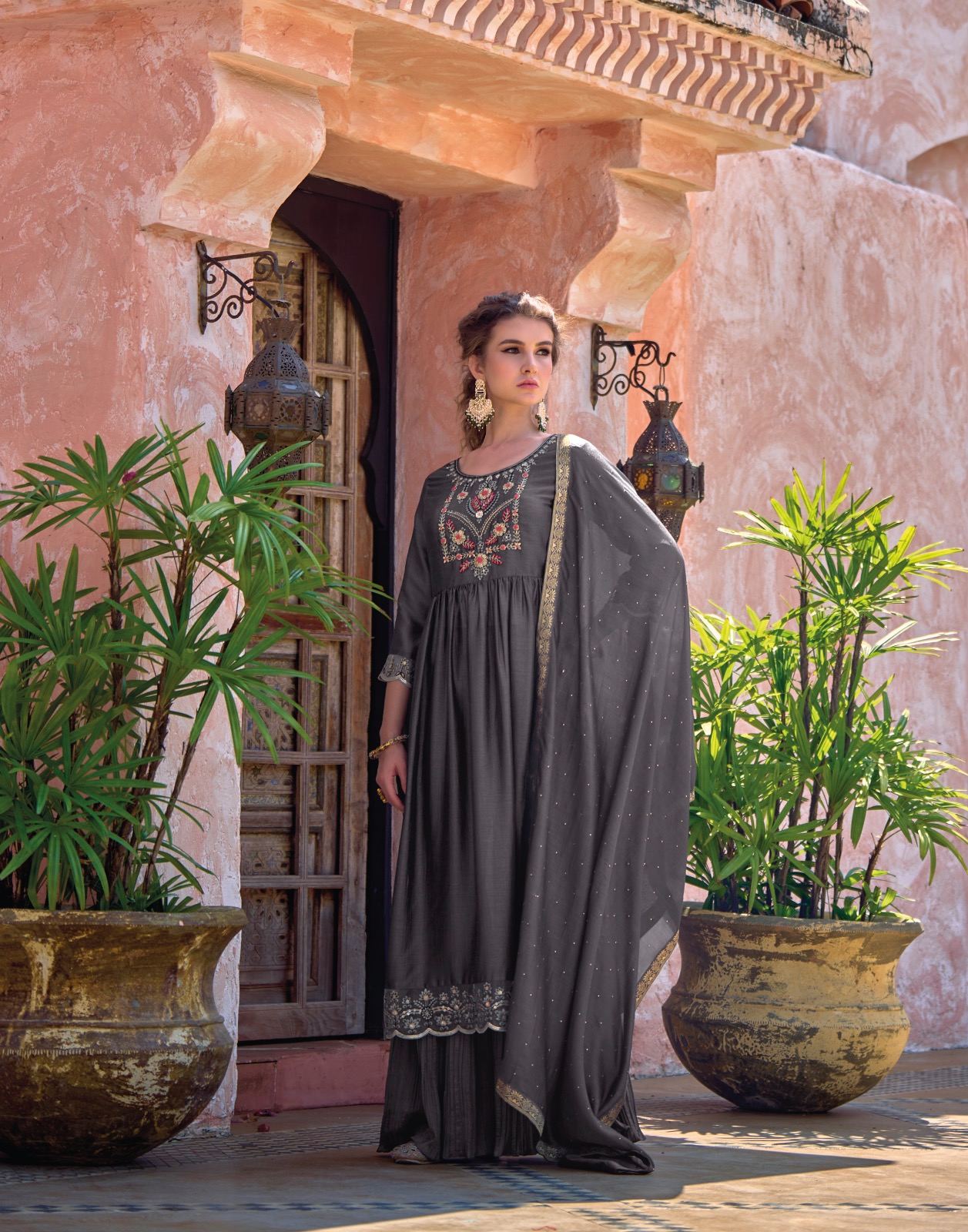 lily and lali masakali silk gorgeous look top bottom with dupatta catalog